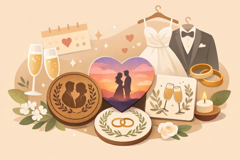 Custom Coasters for Wedding Favors That Last