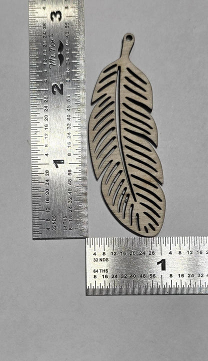 20 pcs Laser Cut Wood Earring Blanks – Nature Series Plywood Jewelry Supplies Eagle Feather