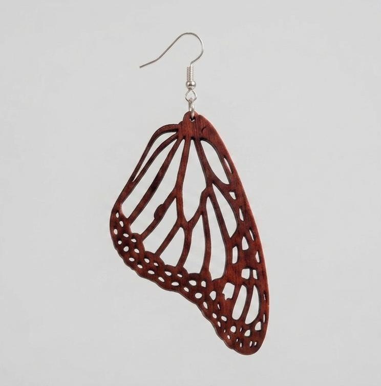 20 pcs Laser Cut Wood Earring Blanks – Nature Series Plywood Jewelry Supplies