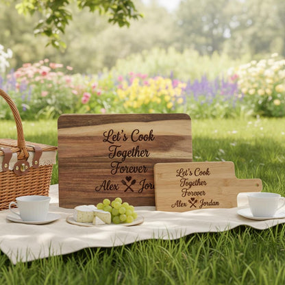 Personalized Couple Cutting Board | Custom Valentine's Day & Anniversary Gift