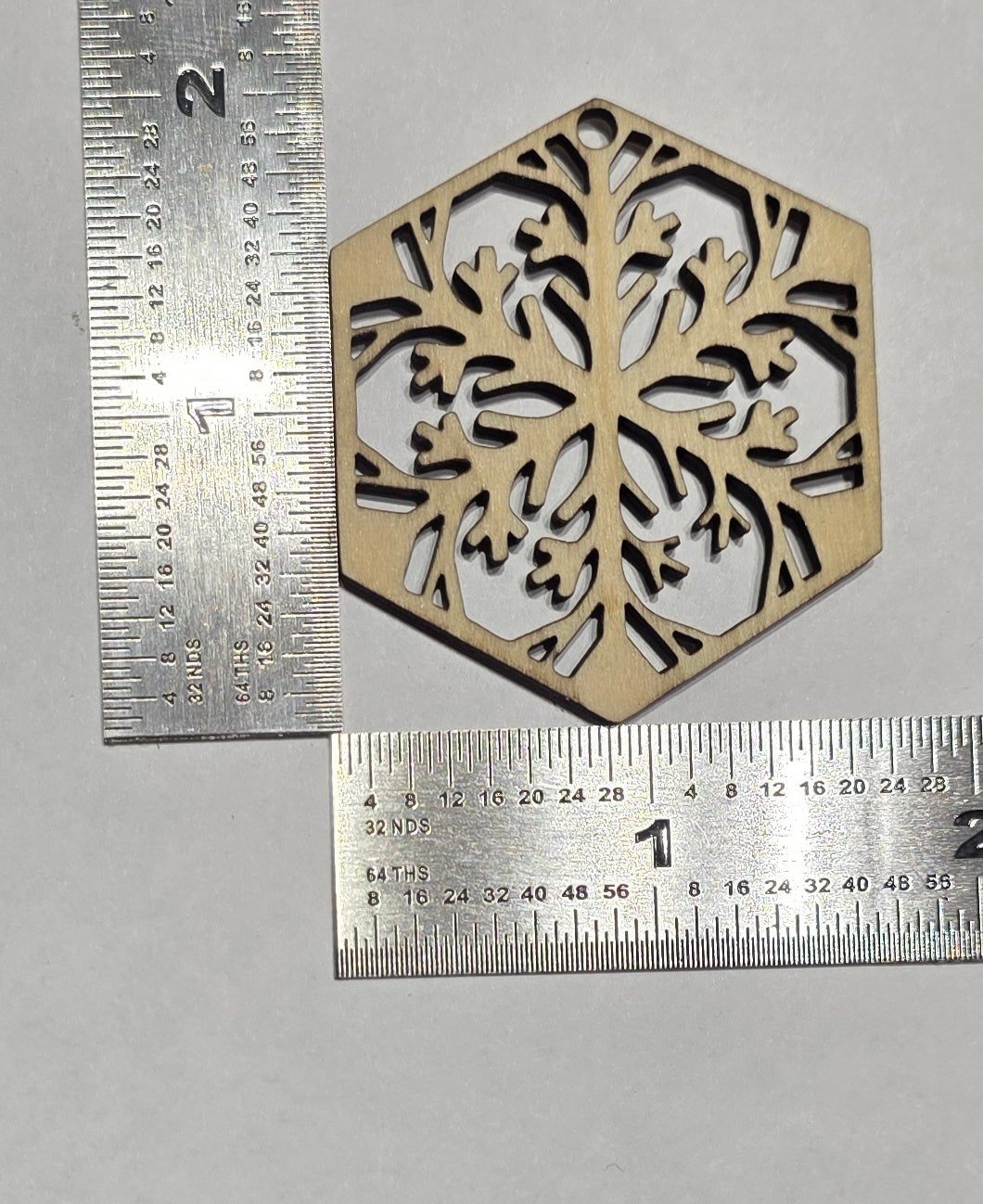 20 pcs Laser Cut Wood Earring Blanks – Nature Series Plywood Jewelry Supplies Snowflake