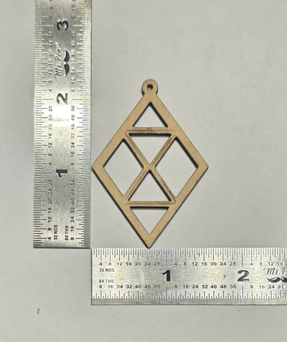 Earring Maker Kit - Includes 20 blanks Earring, Fishhooks, Display Cards & Bags Nested Hourglass