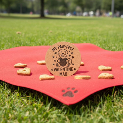 Personalized Pet Coasters sets of 4 – Engraved Dog/Cat Name Gift