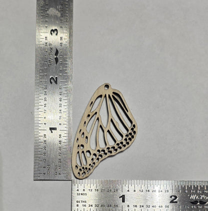 20 pcs Laser Cut Wood Earring Blanks – Nature Series Plywood Jewelry Supplies Butterfly Wing