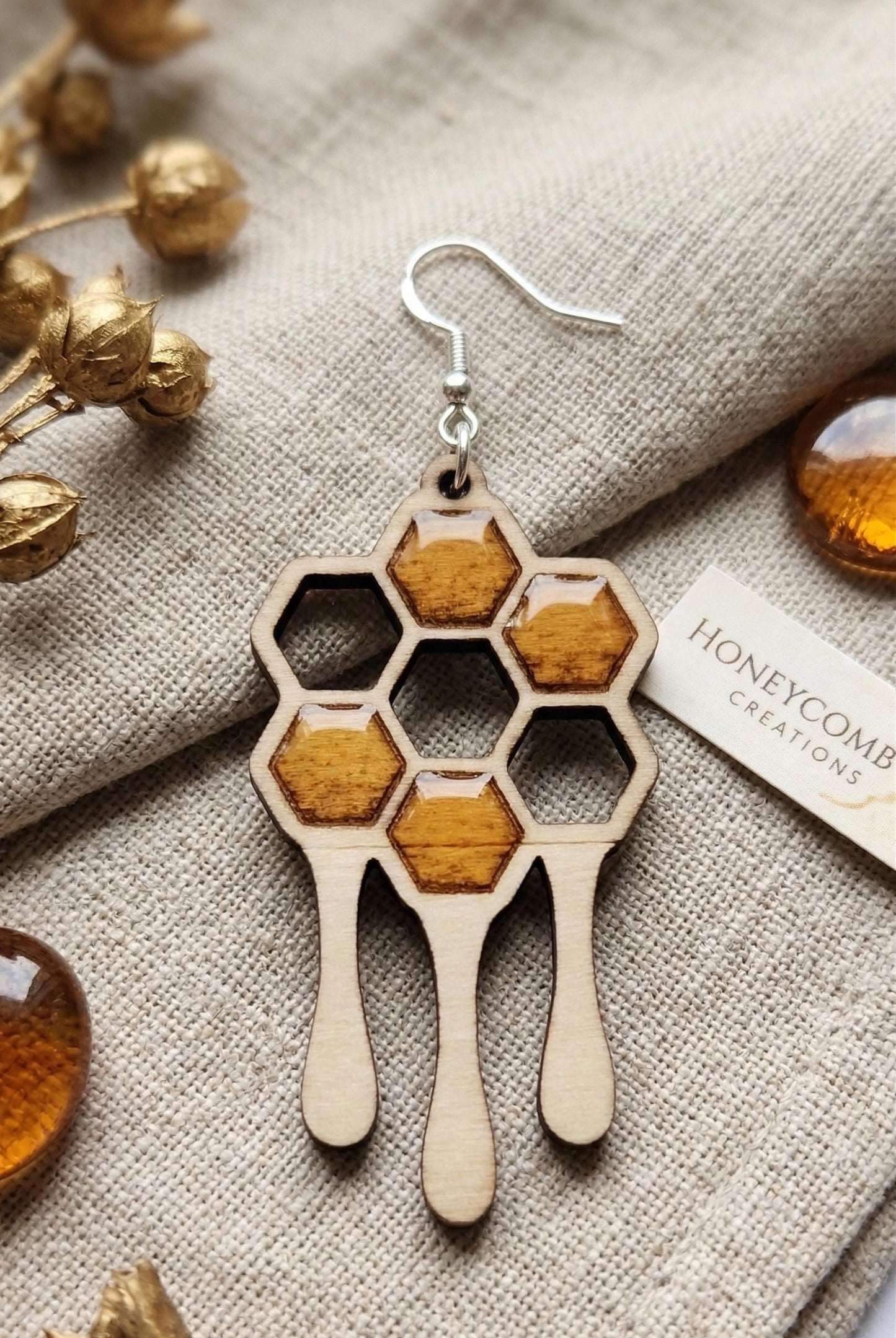 20 pcs Laser Cut Wood Earring Blanks – Nature Series Plywood Jewelry Supplies