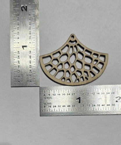 20 pcs Laser Cut Wood Earring Blanks – Nature Series Plywood Jewelry Supplies Coral