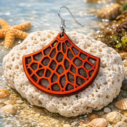20 pcs Laser Cut Wood Earring Blanks – Nature Series Plywood Jewelry Supplies