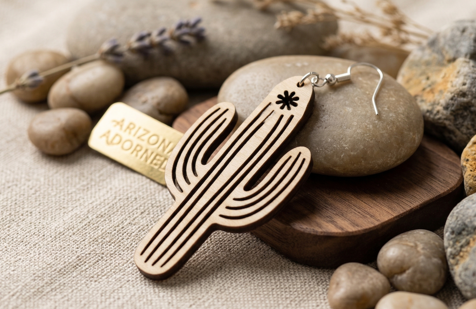 20 pcs Laser Cut Wood Earring Blanks – Nature Series Plywood Jewelry Supplies