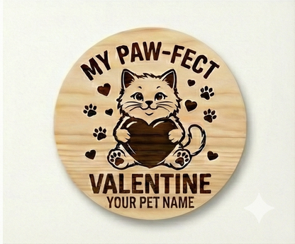 Set of four personalized pet coasters with engraved dog and cat names on slate, perfect as a thoughtful pet gift.