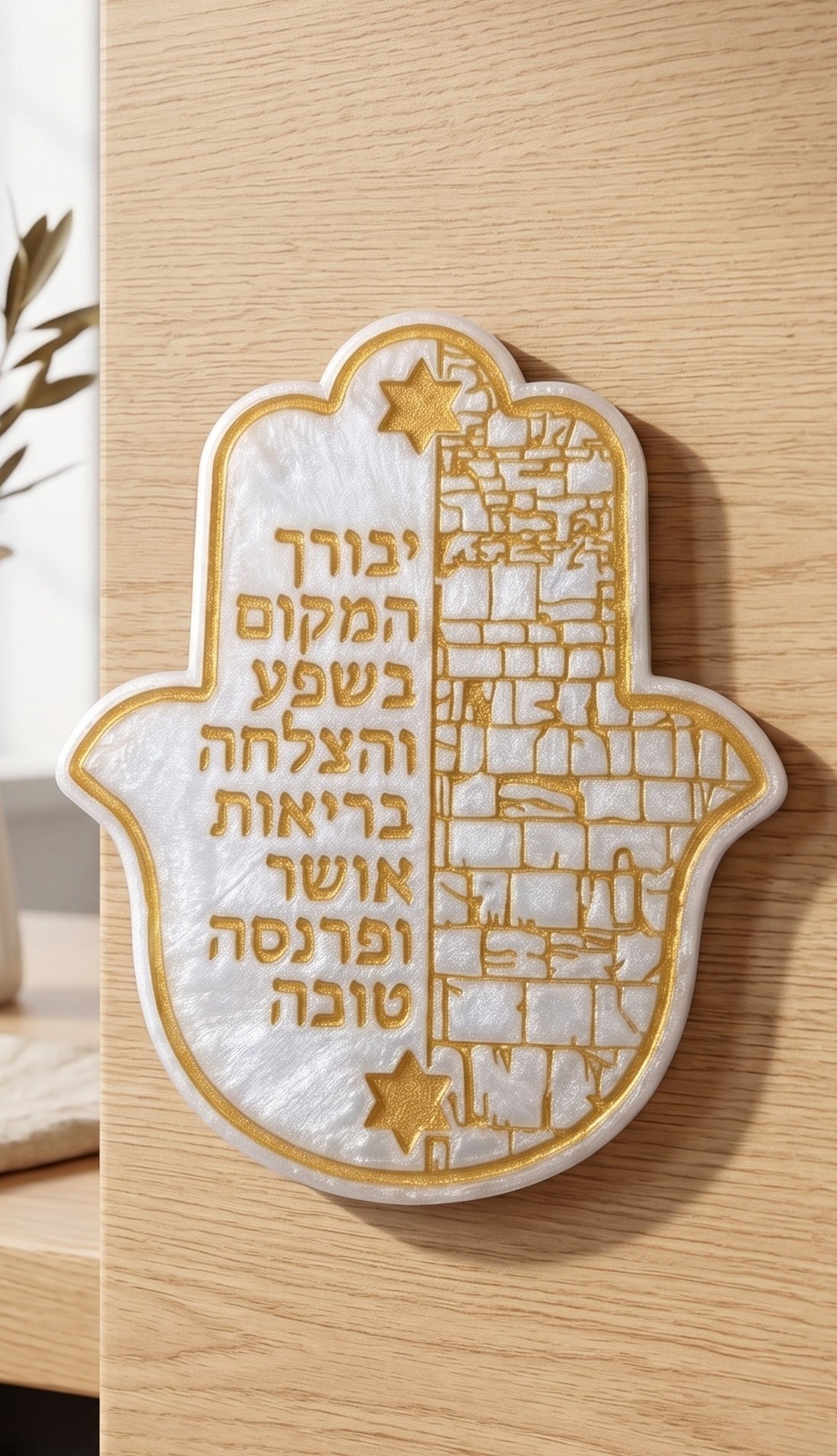 Handcrafted Jewish Home Blessing | Traditional Birkat HaBayit Blessing | Kabbalah Decor